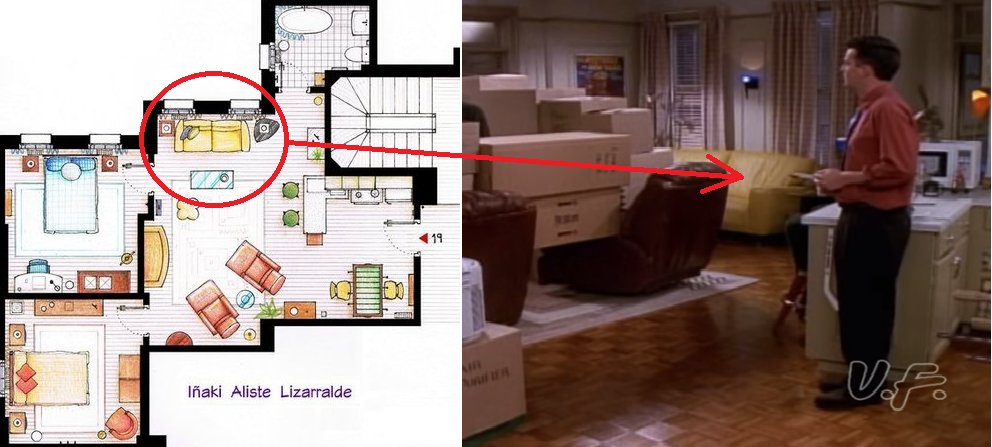 apartment map and living room screenshot